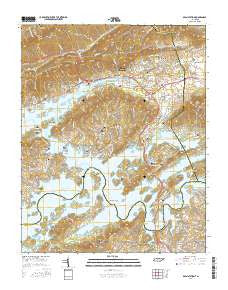 Bean Station Tennessee Current topographic map, 1:24000 scale, 7.5 X 7.5 Minute, Year 2016