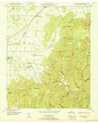 Beans Creek Tennessee Historical topographic map, 1:24000 scale, 7.5 X 7.5 Minute, Year 1951