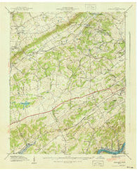 Bearden Tennessee Historical topographic map, 1:24000 scale, 7.5 X 7.5 Minute, Year 1940