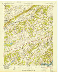 Bearden Tennessee Historical topographic map, 1:24000 scale, 7.5 X 7.5 Minute, Year 1940