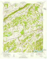 Bearden Tennessee Historical topographic map, 1:24000 scale, 7.5 X 7.5 Minute, Year 1953