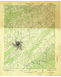 Beaver Creek Virginia Historical topographic map, 1:48000 scale, 15 X 15 Minute, Year 1935