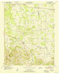Belfast Tennessee Historical topographic map, 1:24000 scale, 7.5 X 7.5 Minute, Year 1951