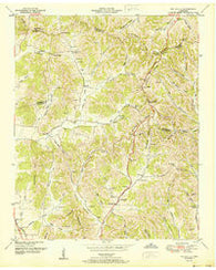 Belleville Tennessee Historical topographic map, 1:24000 scale, 7.5 X 7.5 Minute, Year 1951