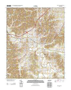 Bellevue Tennessee Historical topographic map, 1:24000 scale, 7.5 X 7.5 Minute, Year 2013