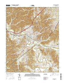 Bellevue Tennessee Current topographic map, 1:24000 scale, 7.5 X 7.5 Minute, Year 2016