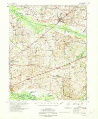 Bells Tennessee Historical topographic map, 1:62500 scale, 15 X 15 Minute, Year 1970