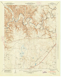 Belvidere Tennessee Historical topographic map, 1:24000 scale, 7.5 X 7.5 Minute, Year 1947