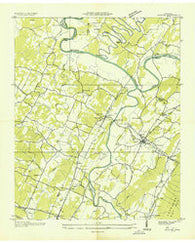 Benton Tennessee Historical topographic map, 1:24000 scale, 7.5 X 7.5 Minute, Year 1935