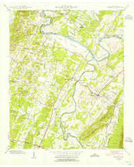 Benton Tennessee Historical topographic map, 1:24000 scale, 7.5 X 7.5 Minute, Year 1940
