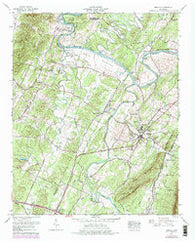 Benton Tennessee Historical topographic map, 1:24000 scale, 7.5 X 7.5 Minute, Year 1967