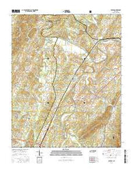 Benton Tennessee Current topographic map, 1:24000 scale, 7.5 X 7.5 Minute, Year 2016