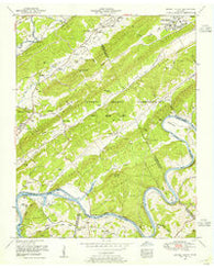 Bethel Valley Tennessee Historical topographic map, 1:24000 scale, 7.5 X 7.5 Minute, Year 1953
