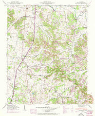Bethesda Tennessee Historical topographic map, 1:24000 scale, 7.5 X 7.5 Minute, Year 1949