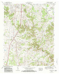 Bethesda Tennessee Historical topographic map, 1:24000 scale, 7.5 X 7.5 Minute, Year 1982