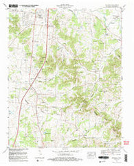 Bethesda Tennessee Historical topographic map, 1:24000 scale, 7.5 X 7.5 Minute, Year 1982