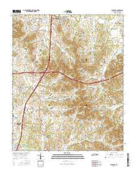 Bethesda Tennessee Current topographic map, 1:24000 scale, 7.5 X 7.5 Minute, Year 2016