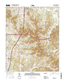 Bethesda Tennessee Current topographic map, 1:24000 scale, 7.5 X 7.5 Minute, Year 2016