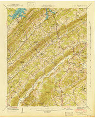 Big Ridge Park Tennessee Historical topographic map, 1:24000 scale, 7.5 X 7.5 Minute, Year 1941