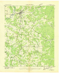 Big Sandy Tennessee Historical topographic map, 1:24000 scale, 7.5 X 7.5 Minute, Year 1936