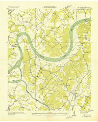Big Spring Tennessee Historical topographic map, 1:24000 scale, 7.5 X 7.5 Minute, Year 1935