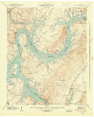 Big Spring Tennessee Historical topographic map, 1:24000 scale, 7.5 X 7.5 Minute, Year 1943