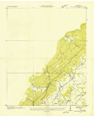 Billingsley Gap Tennessee Historical topographic map, 1:24000 scale, 7.5 X 7.5 Minute, Year 1935
