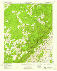 Billingsley Gap Tennessee Historical topographic map, 1:24000 scale, 7.5 X 7.5 Minute, Year 1956