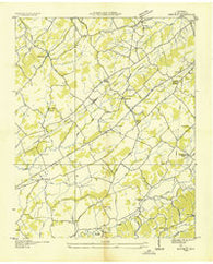 Binfield Tennessee Historical topographic map, 1:24000 scale, 7.5 X 7.5 Minute, Year 1935