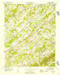 Binfield Tennessee Historical topographic map, 1:24000 scale, 7.5 X 7.5 Minute, Year 1952