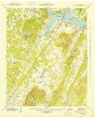 Birchwood Tennessee Historical topographic map, 1:24000 scale, 7.5 X 7.5 Minute, Year 1943