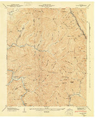 Block Tennessee Historical topographic map, 1:24000 scale, 7.5 X 7.5 Minute, Year 1946