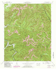 Block Tennessee Historical topographic map, 1:24000 scale, 7.5 X 7.5 Minute, Year 1952