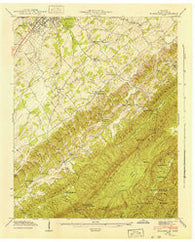 Blockhouse Tennessee Historical topographic map, 1:24000 scale, 7.5 X 7.5 Minute, Year 1942