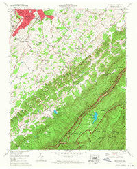 Blockhouse Tennessee Historical topographic map, 1:24000 scale, 7.5 X 7.5 Minute, Year 1966