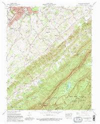 Blockhouse Tennessee Historical topographic map, 1:24000 scale, 7.5 X 7.5 Minute, Year 1966