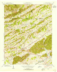 Blountville Tennessee Historical topographic map, 1:24000 scale, 7.5 X 7.5 Minute, Year 1938