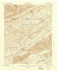 Blountville Tennessee Historical topographic map, 1:24000 scale, 7.5 X 7.5 Minute, Year 1939