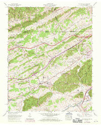 Blountville Tennessee Historical topographic map, 1:24000 scale, 7.5 X 7.5 Minute, Year 1959
