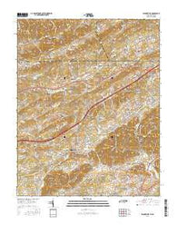 Blountville Tennessee Current topographic map, 1:24000 scale, 7.5 X 7.5 Minute, Year 2016