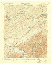 Bluff City Tennessee Historical topographic map, 1:24000 scale, 7.5 X 7.5 Minute, Year 1940