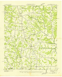 Bonnertown Tennessee Historical topographic map, 1:24000 scale, 7.5 X 7.5 Minute, Year 1936