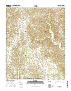 Bonnertown Tennessee Current topographic map, 1:24000 scale, 7.5 X 7.5 Minute, Year 2016