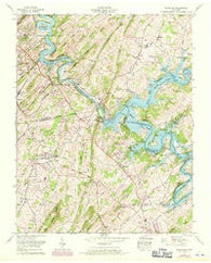 Boone Dam Tennessee Historical topographic map, 1:24000 scale, 7.5 X 7.5 Minute, Year 1959