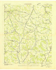 Booneville Tennessee Historical topographic map, 1:24000 scale, 7.5 X 7.5 Minute, Year 1936