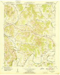 Boonshill Tennessee Historical topographic map, 1:24000 scale, 7.5 X 7.5 Minute, Year 1951