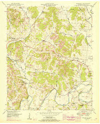 Boonshill Tennessee Historical topographic map, 1:24000 scale, 7.5 X 7.5 Minute, Year 1951
