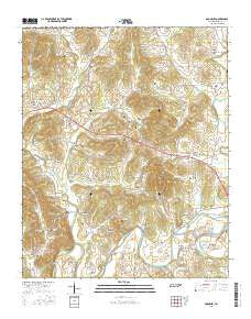 Boonshill Tennessee Current topographic map, 1:24000 scale, 7.5 X 7.5 Minute, Year 2016