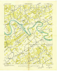 Boyds Creek Tennessee Historical topographic map, 1:24000 scale, 7.5 X 7.5 Minute, Year 1935