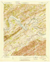 Boyds Creek Tennessee Historical topographic map, 1:24000 scale, 7.5 X 7.5 Minute, Year 1940
